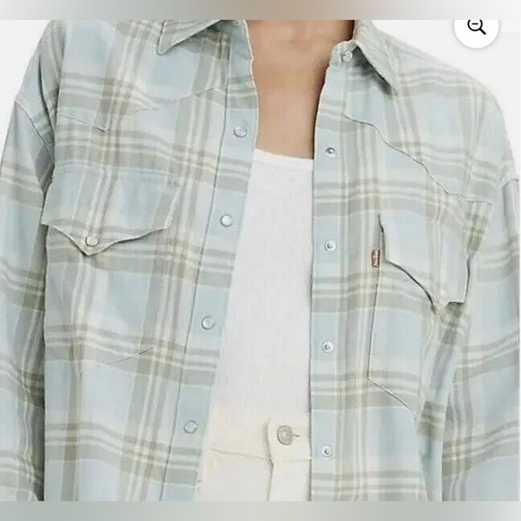 Levi's Women's Dylan Relaxed Western (pit to pit 28”) (length 31”) - Picture 6 of 9